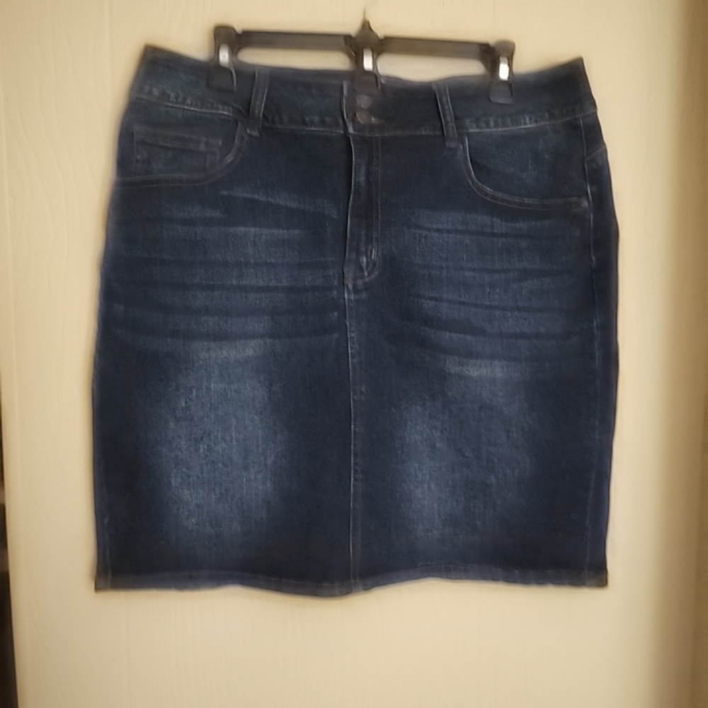 Vintage Violet Classic Dark Blue Women's Pencil Skirt